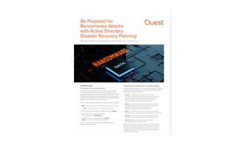 Active Directory Disaster Recovery 계획을 통한 랜섬웨어 공격에 대비하십시오.