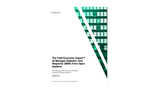 Forrester TEI Study : Open Systems MDR Service에서 위험 노출 감소, SOC 저축 및 174% ROI