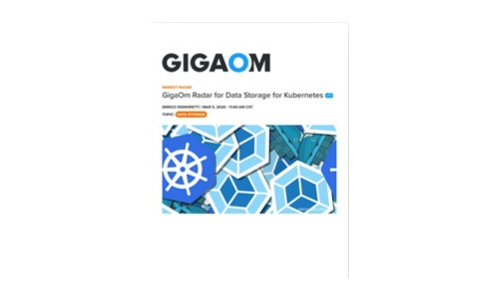 Kubernetes의 데이터 저장을위한 Gigaom 레이더