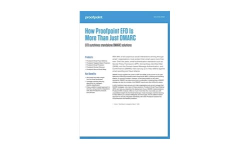 Proofpoint EFD가 단순한 DMARC 이상의 방법