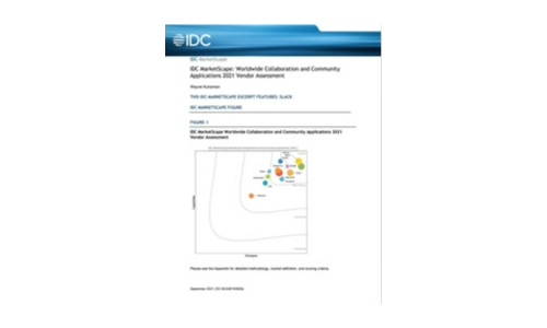 IDC Marketscape : 전세계 협업 및 커뮤니티 응용 프로그램 2021 공급 업체 평가