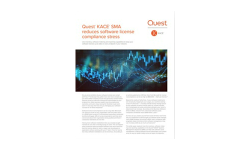 Quest® KACE® SMA는 소프트웨어 라이센스 준수 스트레스를 줄입니다