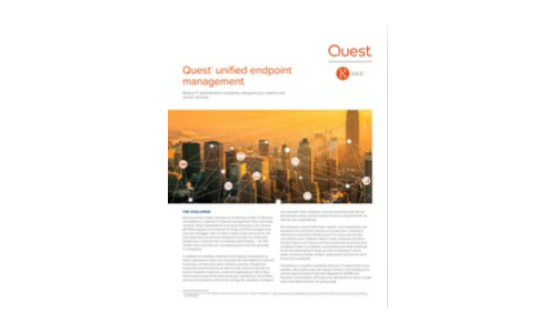 Quest® 통합 엔드 포인트 관리