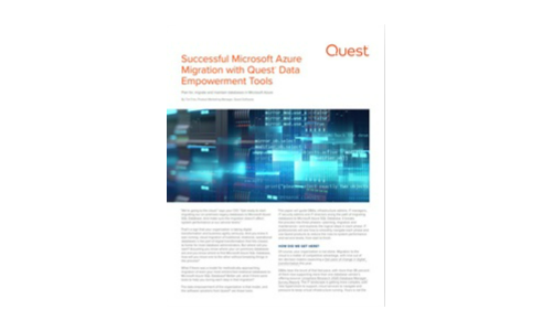 Quest® 데이터 권한 부여 도구를 사용한 성공적인 Microsoft Azure 마이그레이션